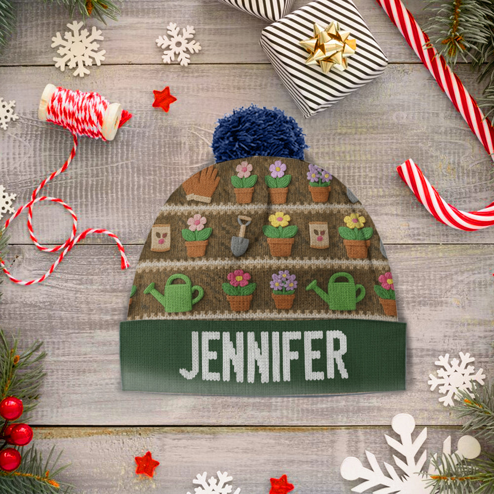 Love Gardening - Personalized Gardening Beanie Hat
