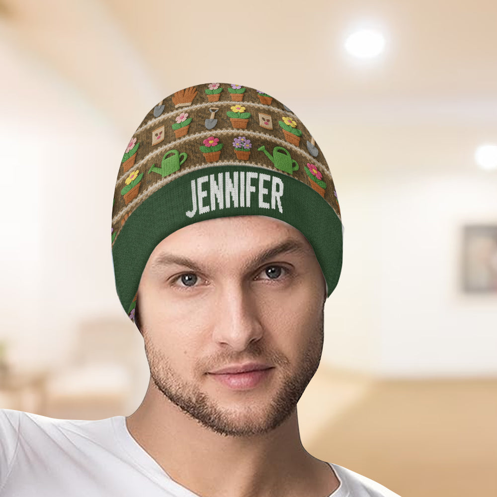 Love Gardening - Personalized Gardening Beanie Hat
