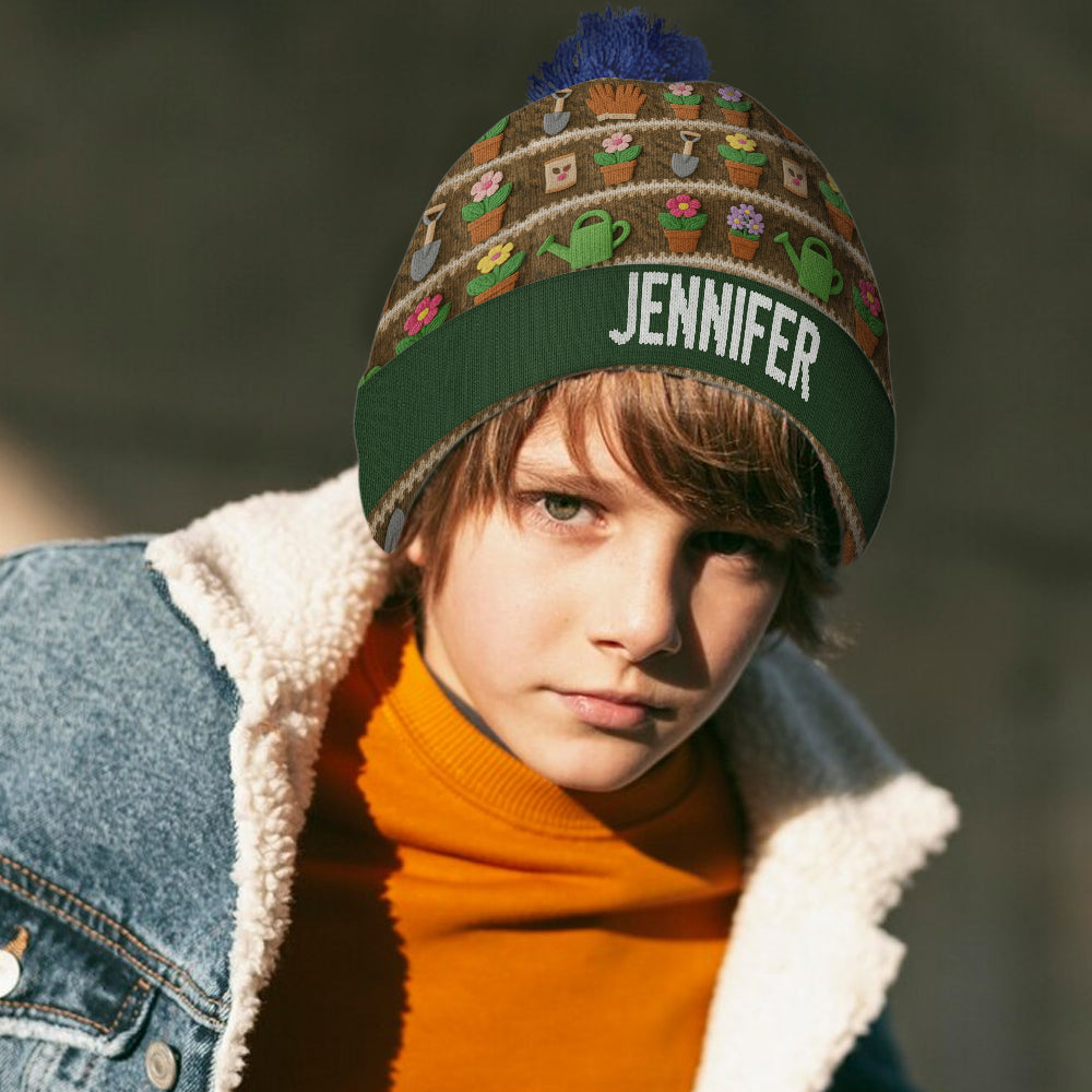 Love Gardening - Personalized Gardening Beanie Hat