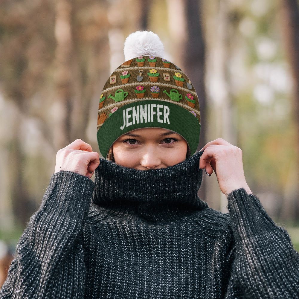 Love Gardening - Personalized Gardening Beanie Hat