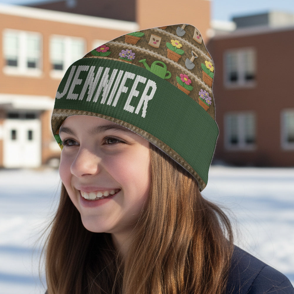 Love Gardening - Personalized Gardening Beanie Hat