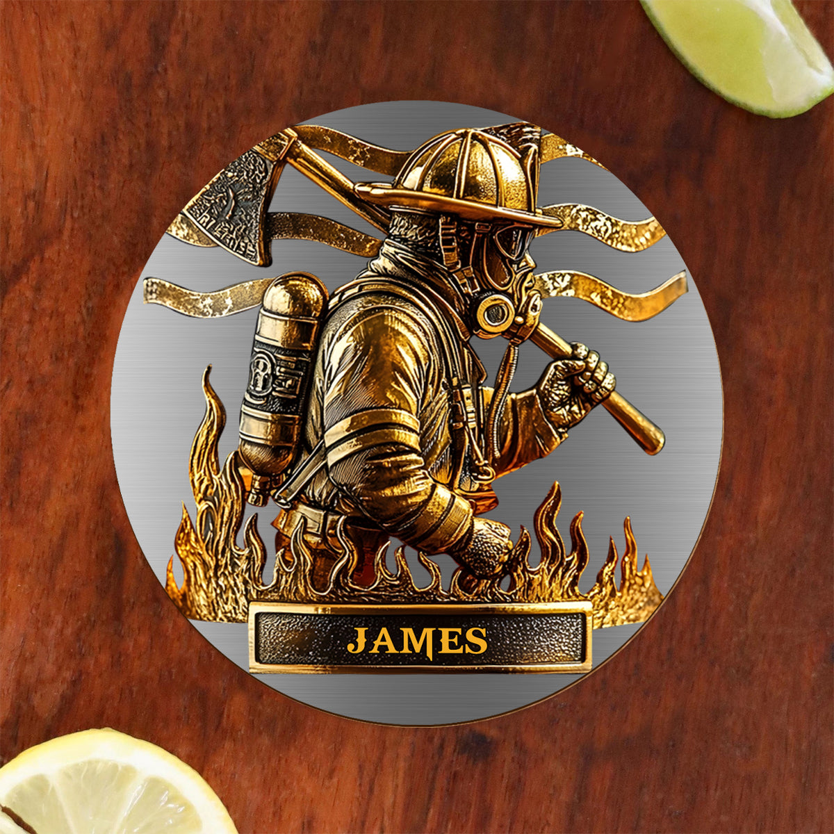 Proud Firefighter - Personalized Firefighter Whiskey Glass