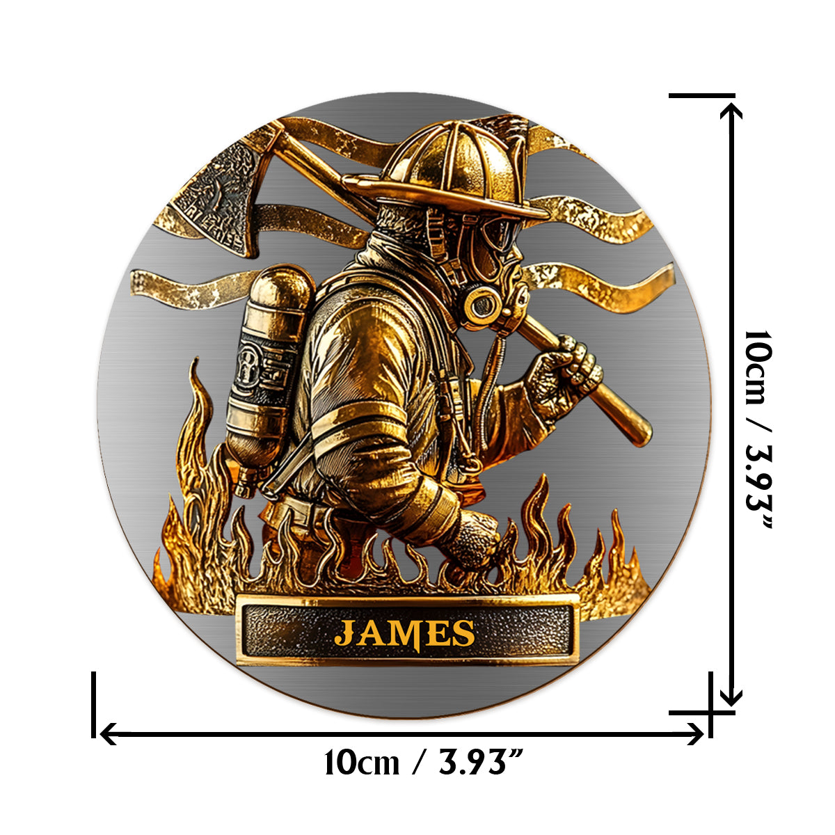 Proud Firefighter - Personalized Firefighter Whiskey Glass