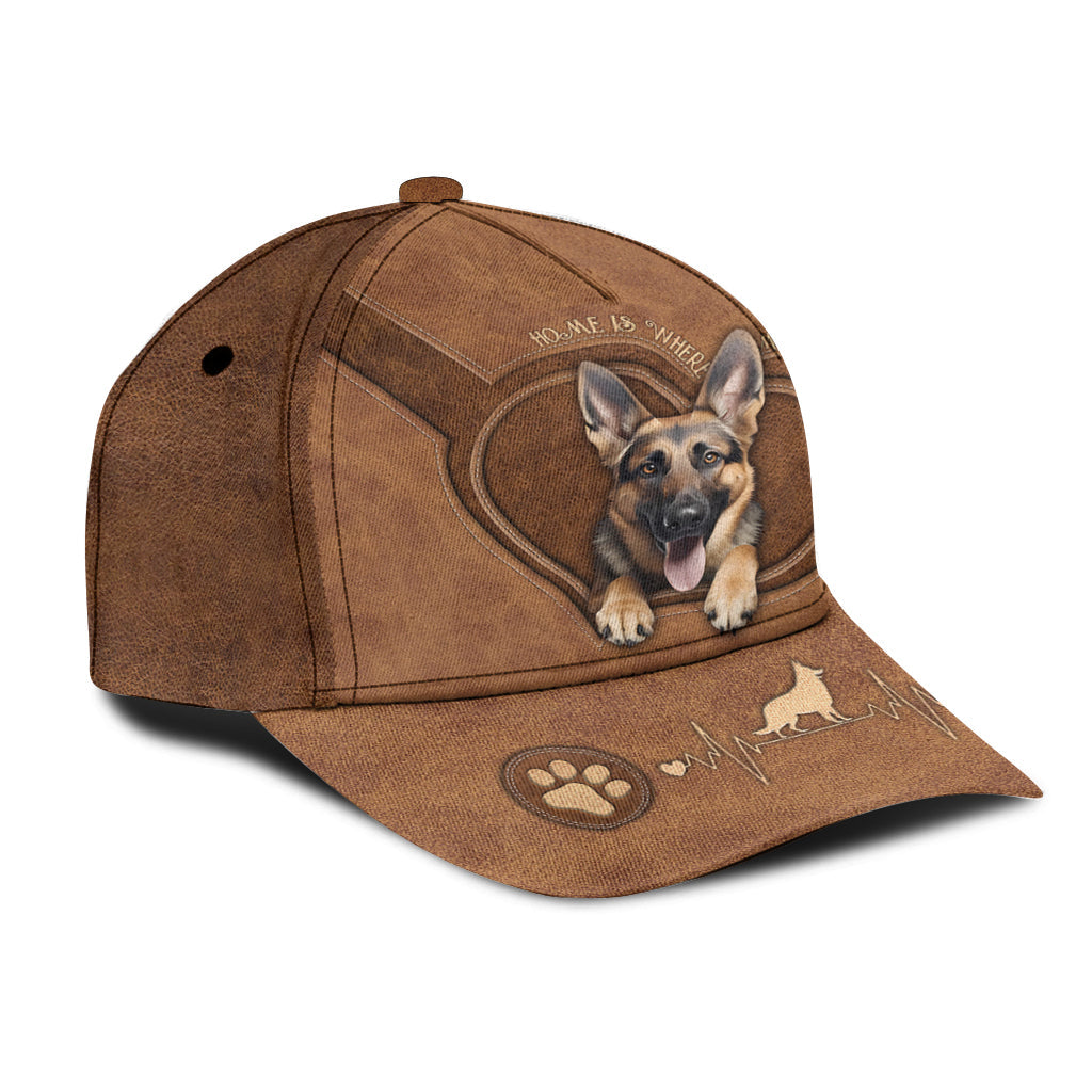 Home Is Where My German Shepherd Is - Personalized German Shepherd Dog Classic Cap