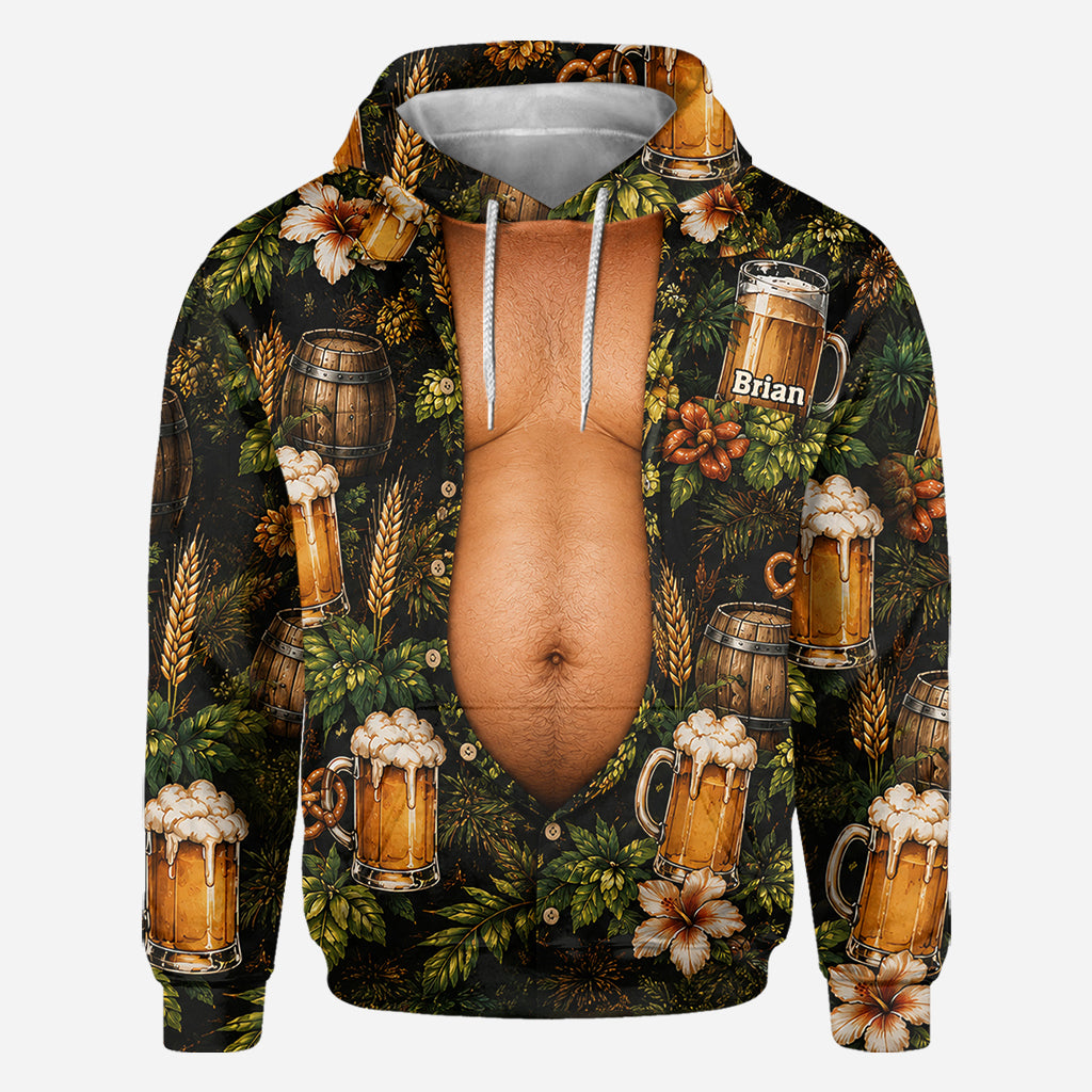 Funny Beer Belly - Personalized Beer All Over Shirt