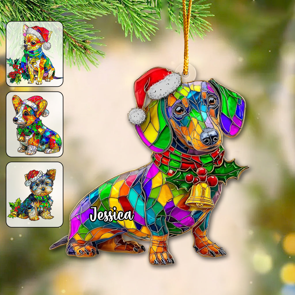 Merry Dogmas - Personalized Dog Ornament