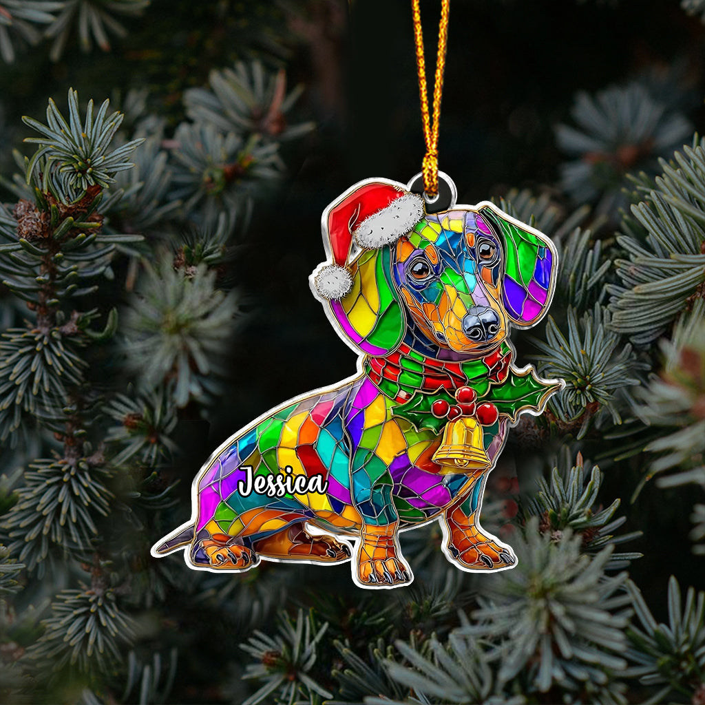 Merry Dogmas - Personalized Dog Ornament