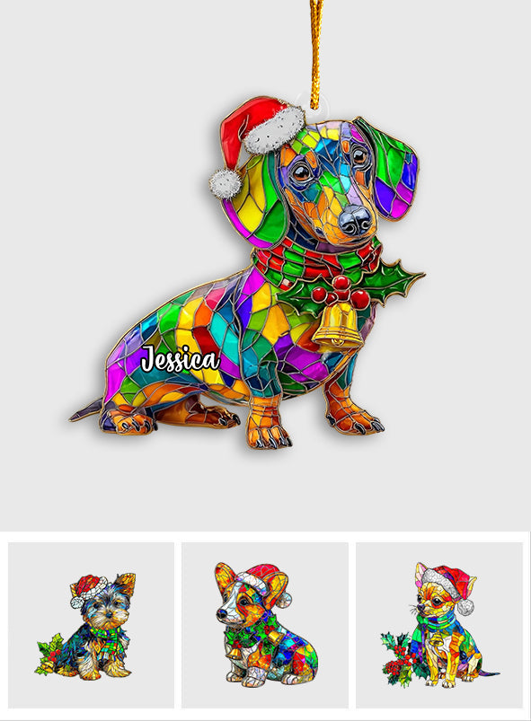 Merry Dogmas - Personalized Dog Ornament