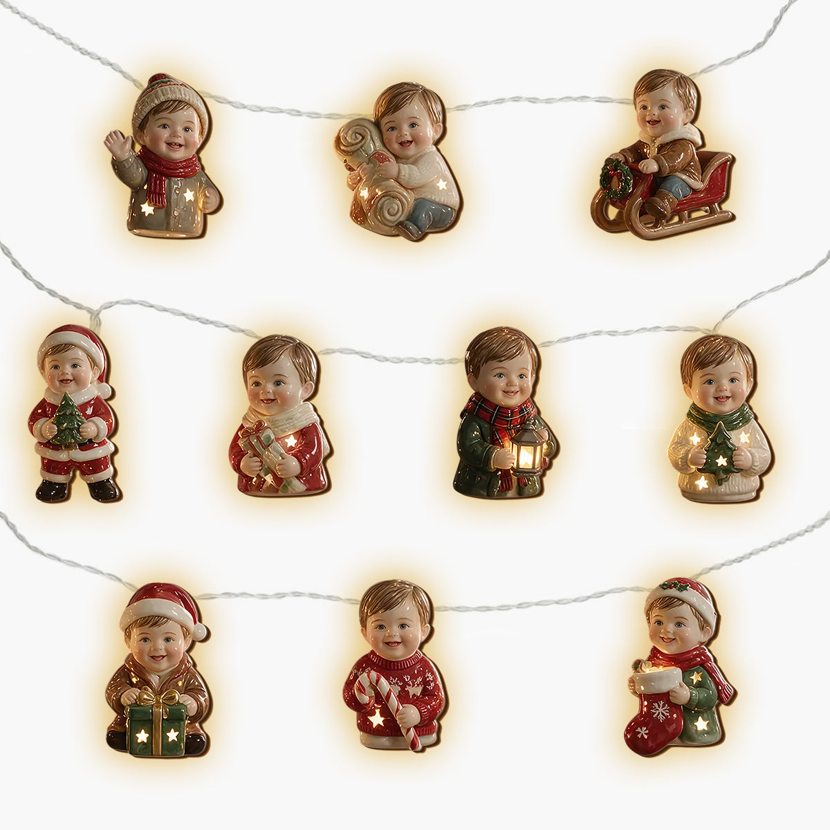 Christmas Is Coming - Personalized Kid String Lights