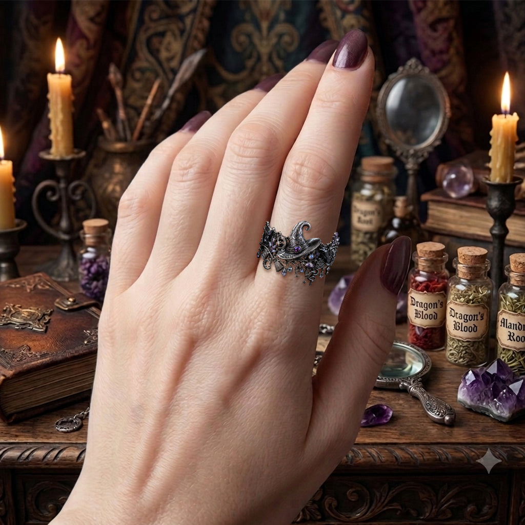 Enchanted Witch - Personalized Witch Bracelet & Ring Set