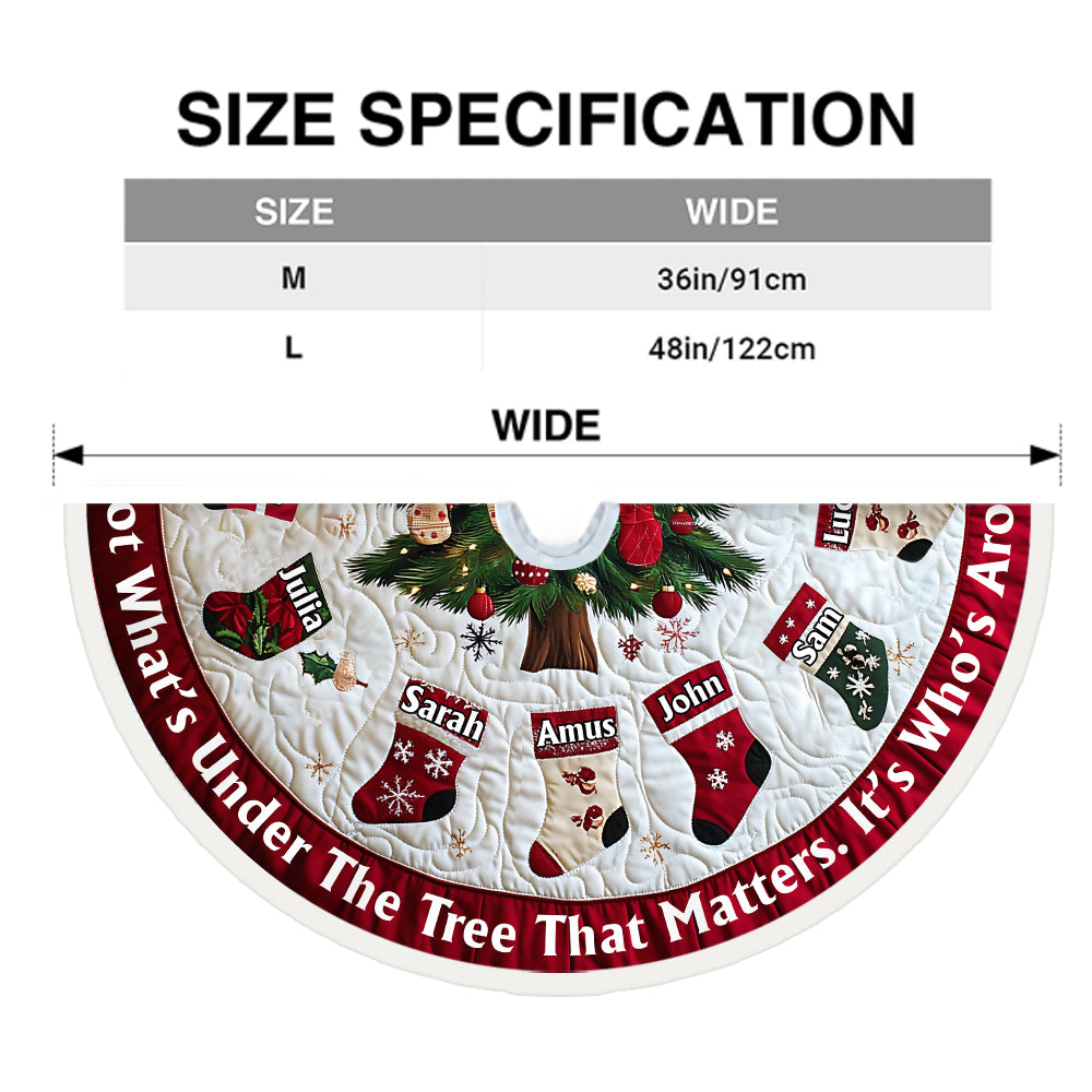 It's Not What's Under The Tree - Personalized Family Tree Skirt