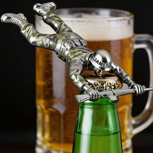 Bierzeit – Personalisierter Flaschenöffner für Veteranen 