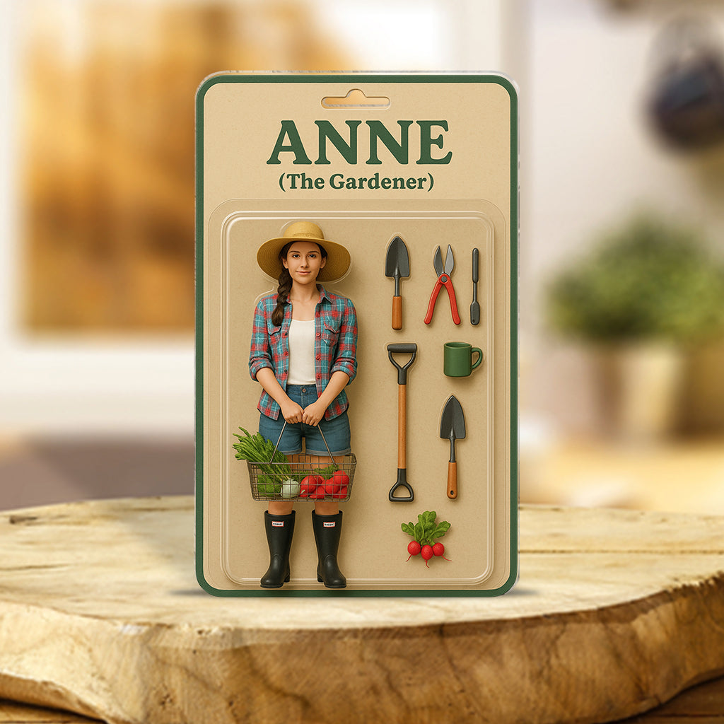 Custom Figure From Photo - Personalized Gardening Custom Shaped Acrylic Plaque