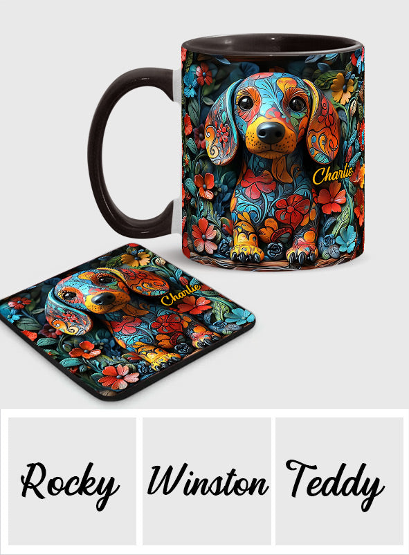 Love Dachshunds - Personalized Dachshund Accent Mug