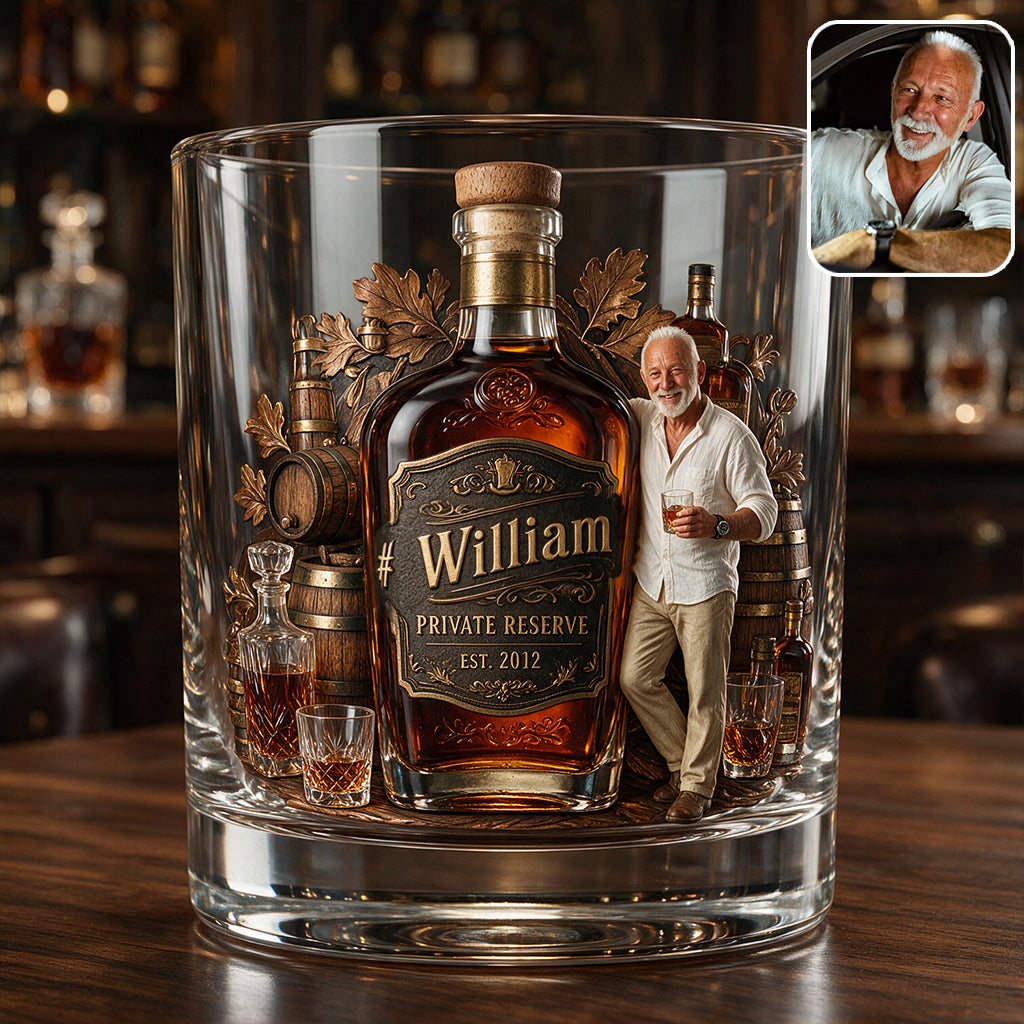 Liebe Whiskey, Bourbon - Personalisierbares Whisky Glas