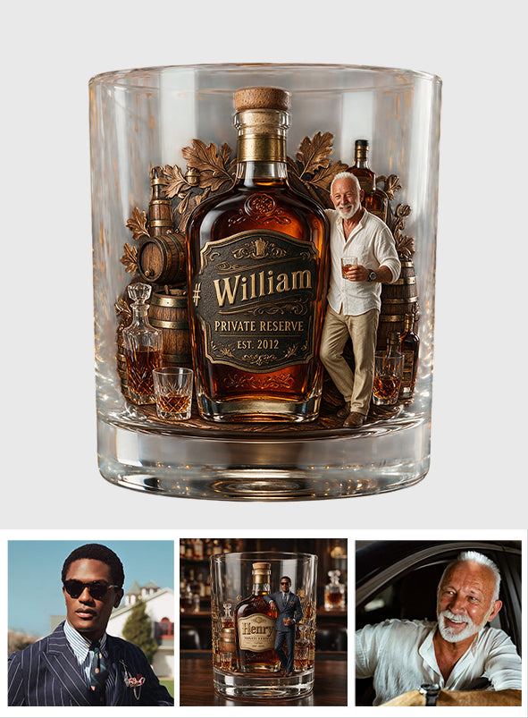 Liebe Whiskey, Bourbon - Personalisierbares Whisky Glas
