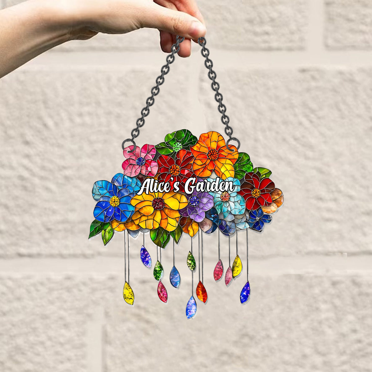 My Beautiful Garden - Personalized Gardening Window Hanging Suncatcher Ornament