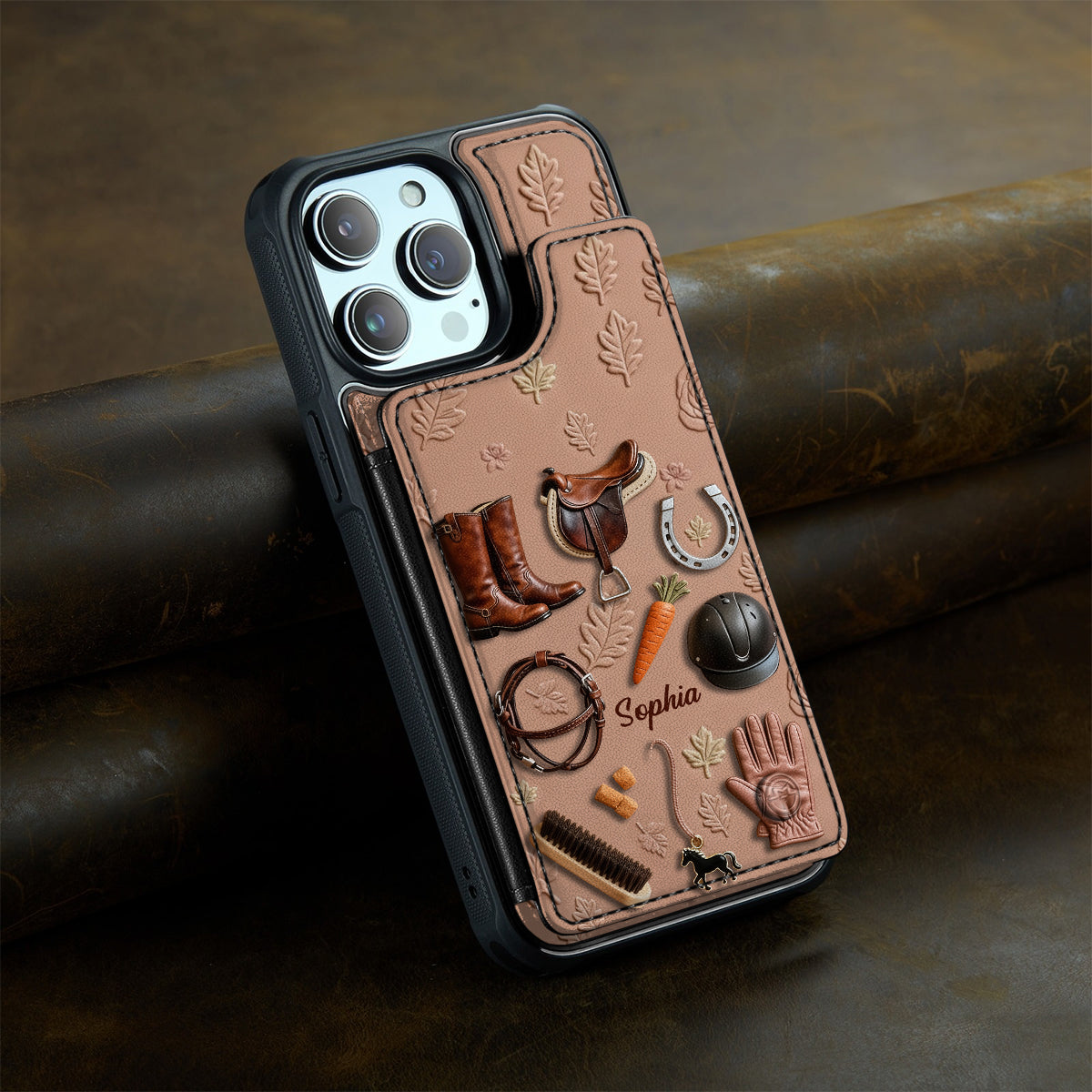 Love Horses - Personalized Horse Fully Printed Wallet Phone Case