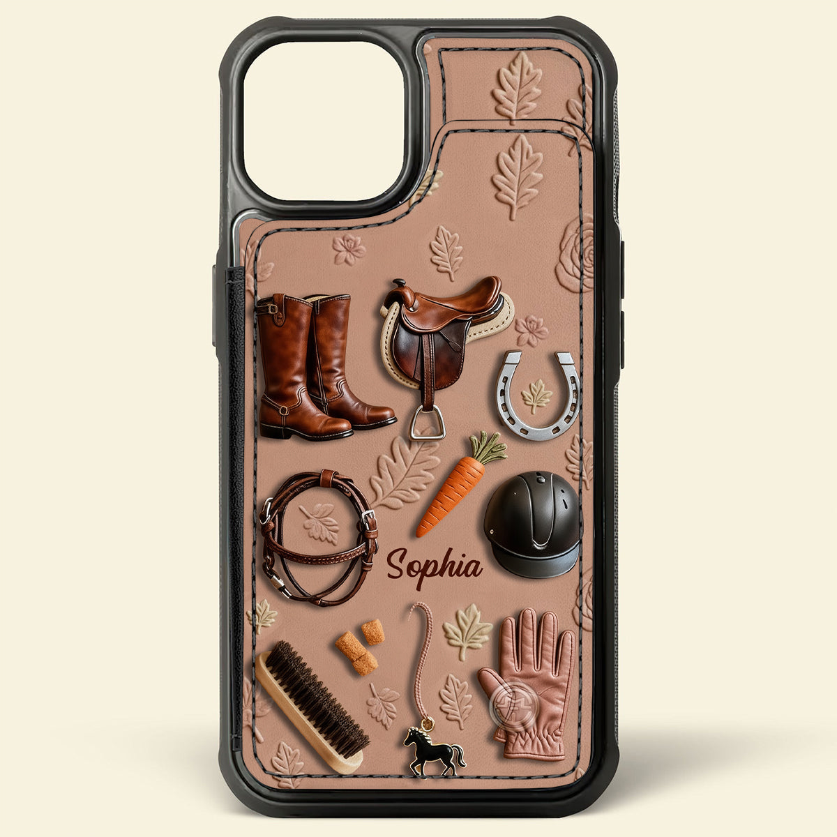 Love Horses - Personalized Horse Fully Printed Wallet Phone Case