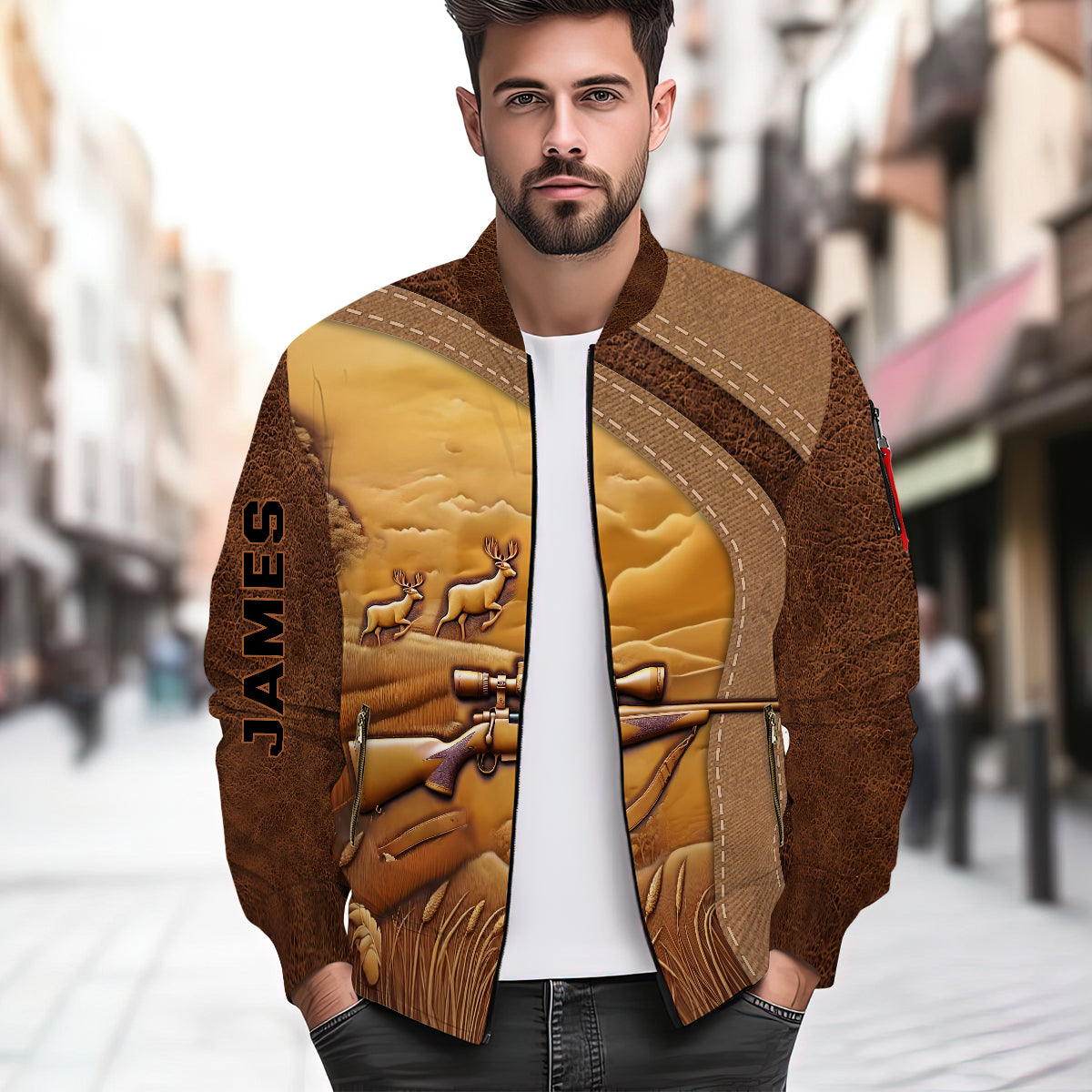 Love Hunting - Personalized Hunting Bomber Jacket