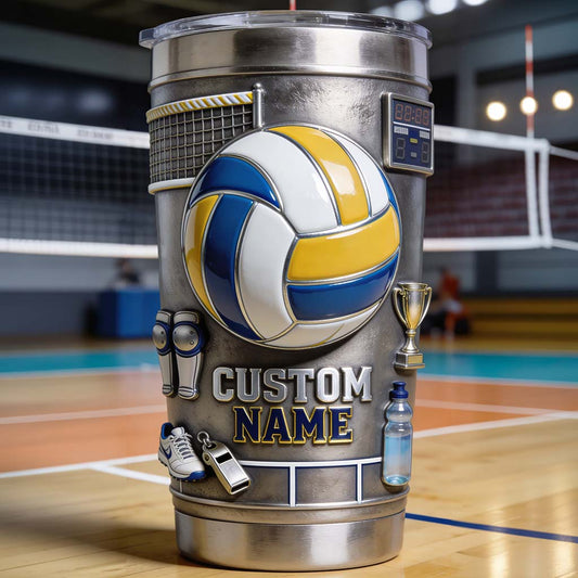 Love Volleyball - Personalized Volleyball Tumbler