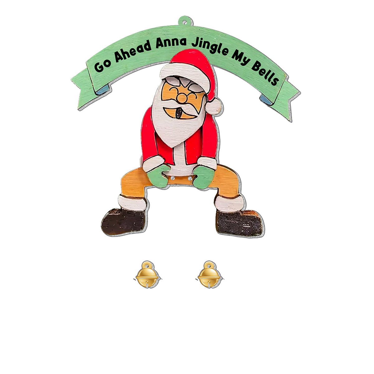 Jingle My Bells - Personalized Couple Ornament With Charm