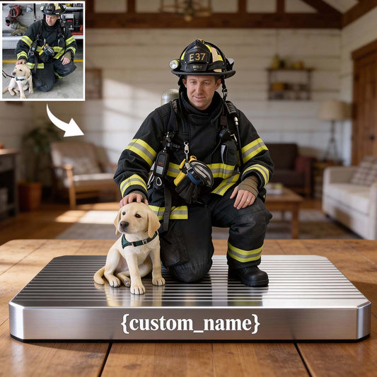 Firefighter Gift - Personalized Firefighter Custom Shaped Acrylic Plaque