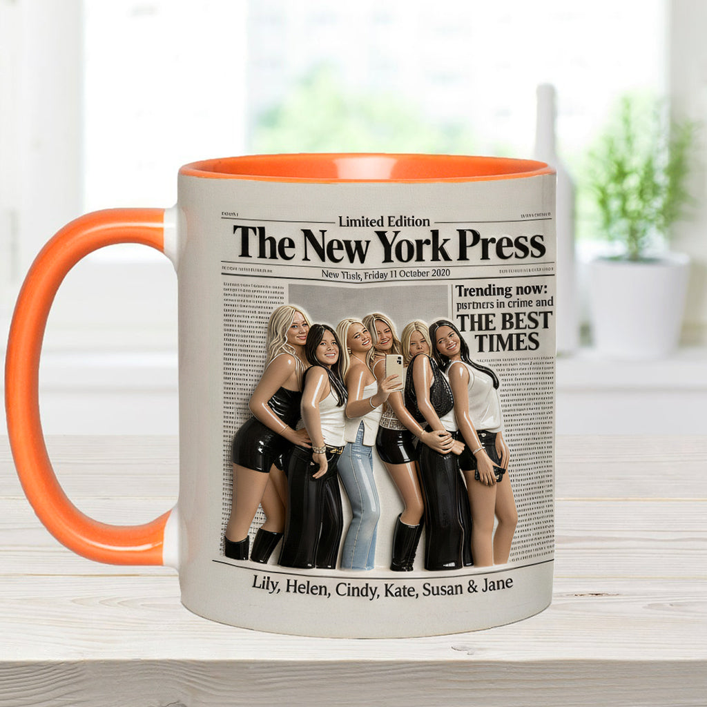 Besties Forever - Personalized Bestie Accent Mug