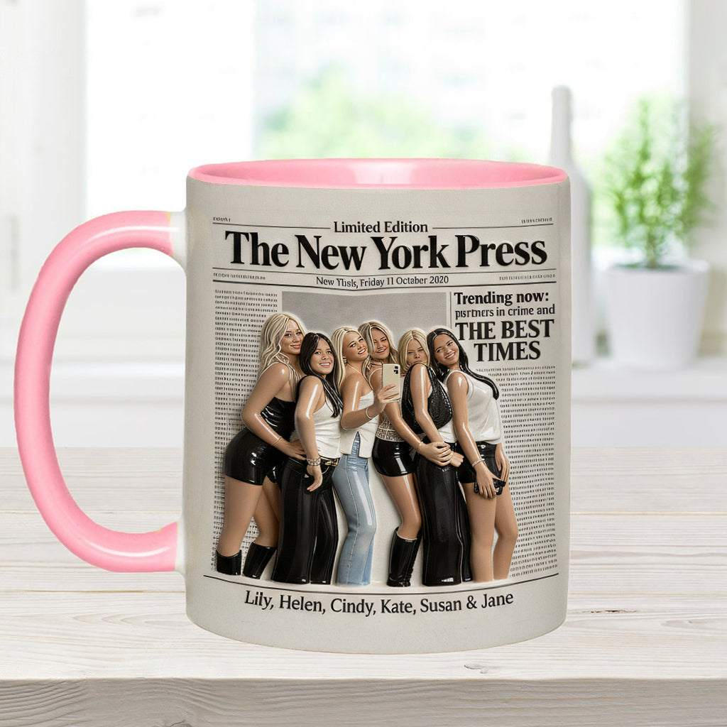 Besties Forever - Personalized Bestie Accent Mug