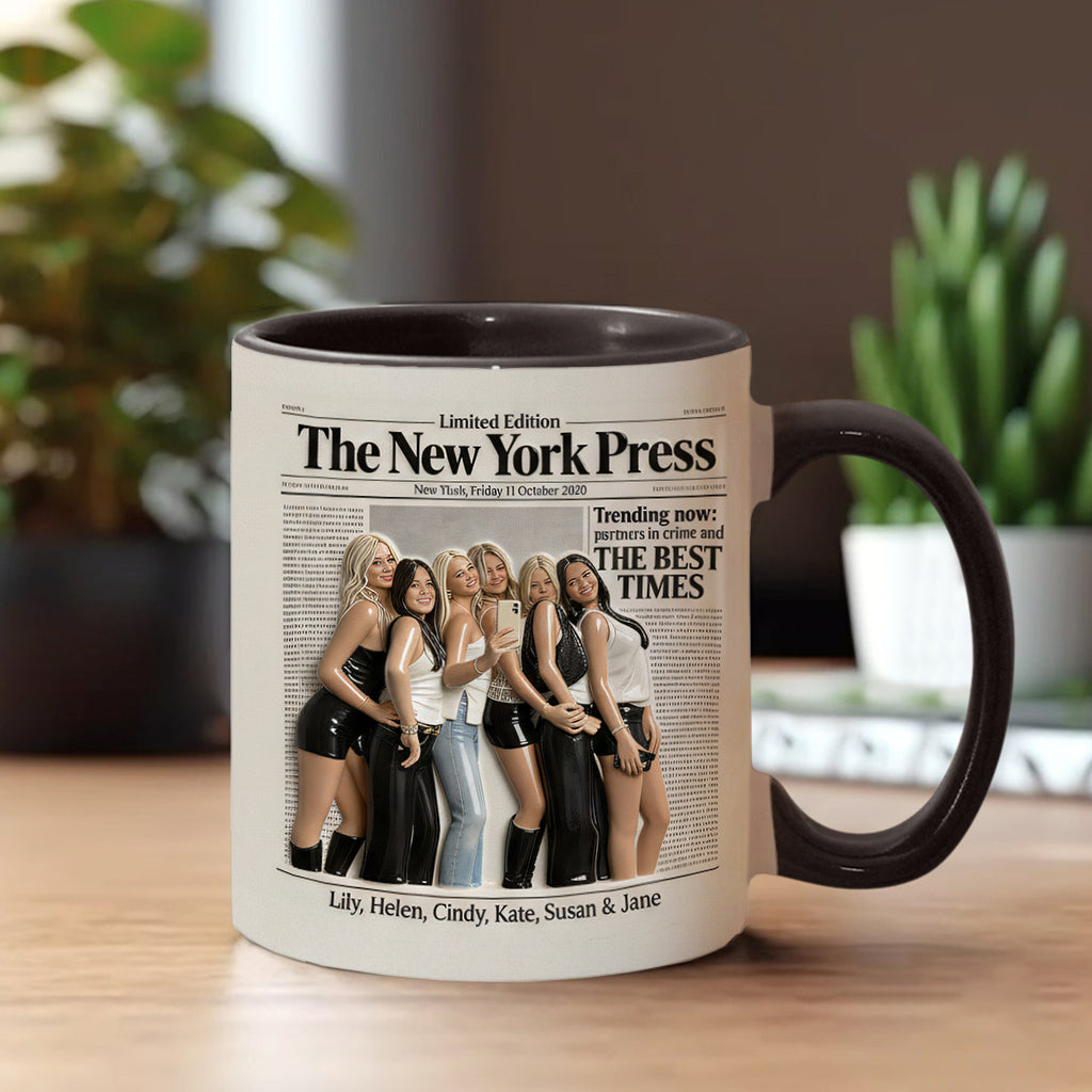 Besties Forever - Personalized Bestie Accent Mug