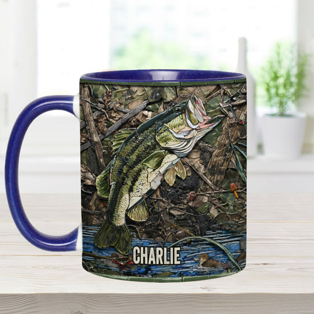 Love Fishing - Personalized Fishing Accent Mug