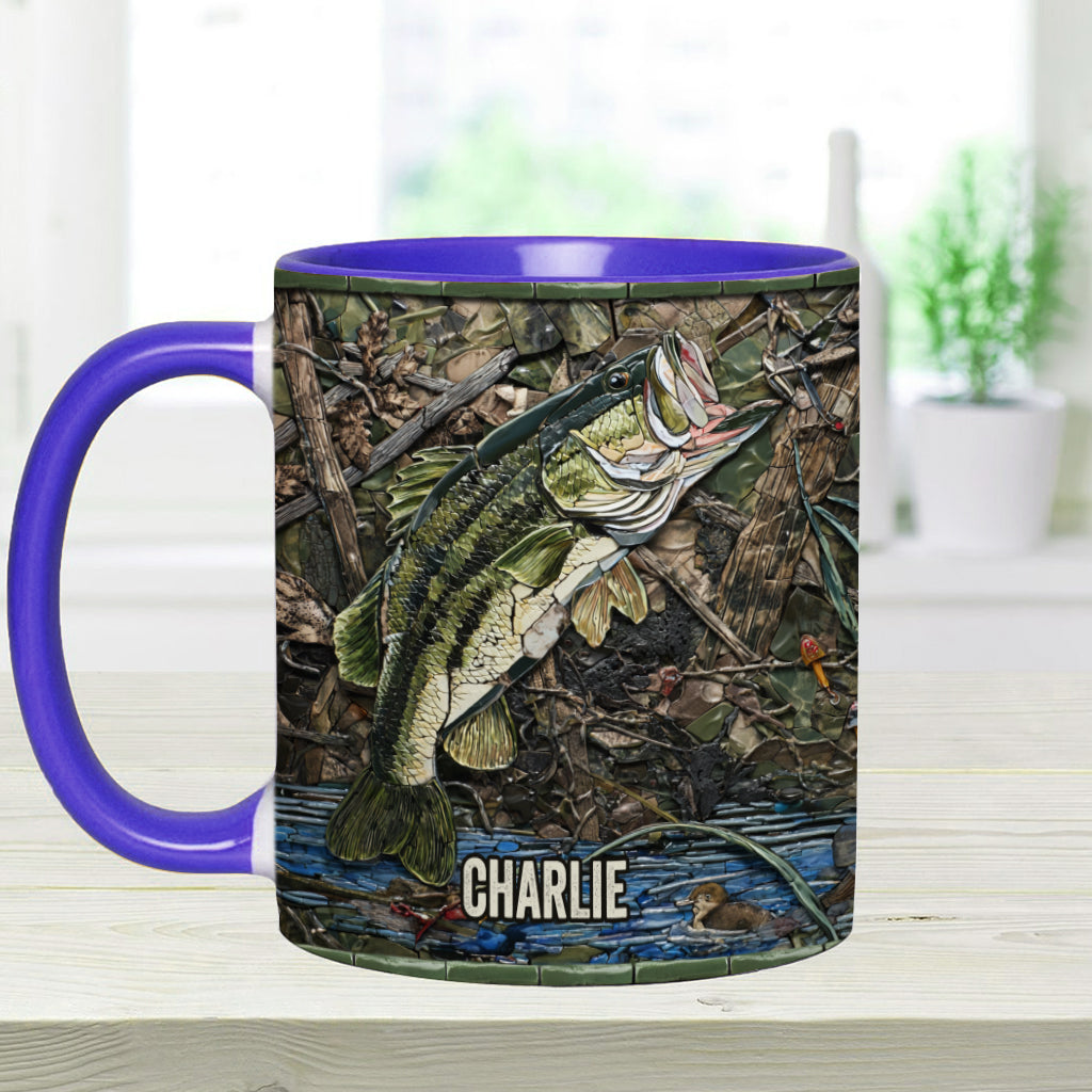 Love Fishing - Personalized Fishing Accent Mug