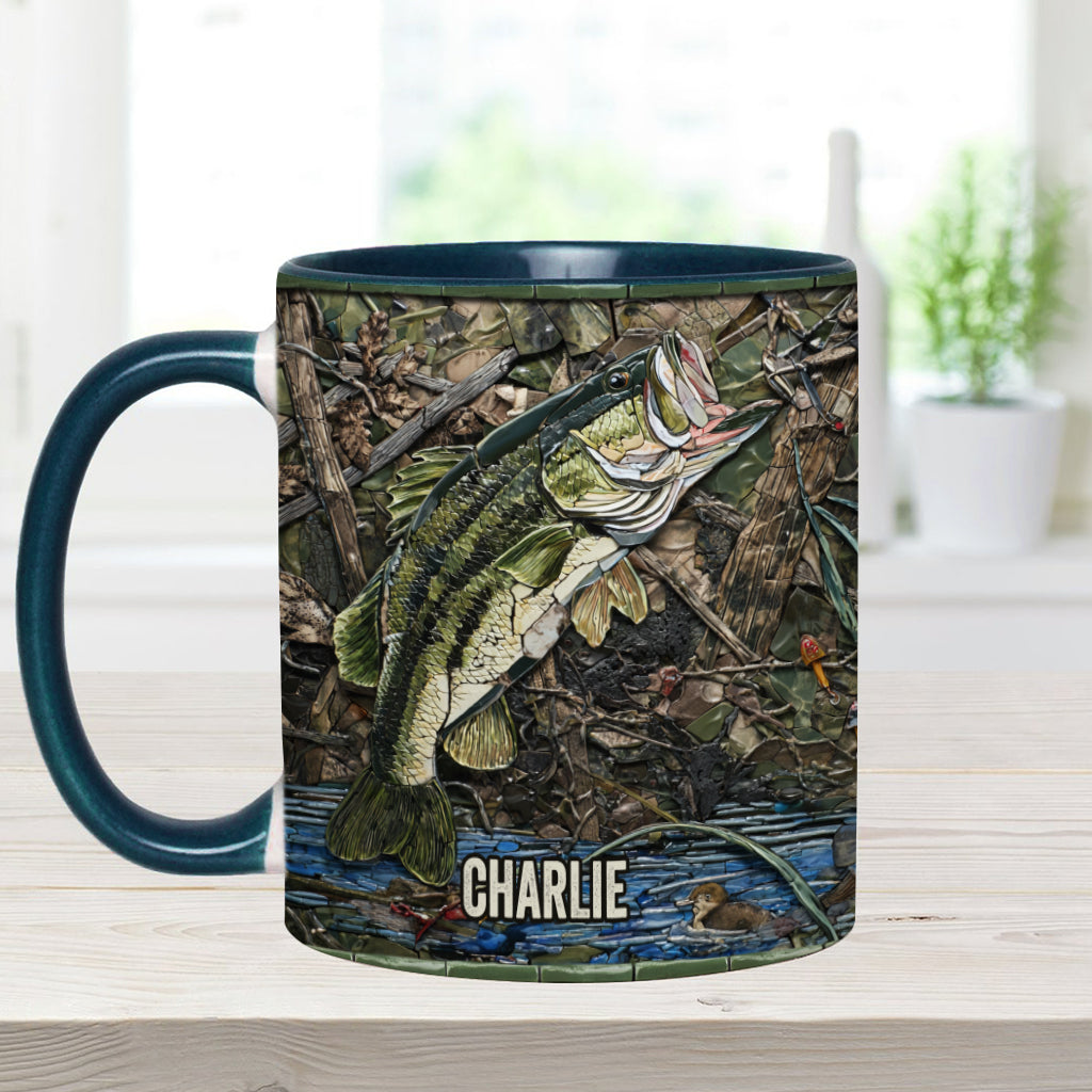 Love Fishing - Personalized Fishing Accent Mug