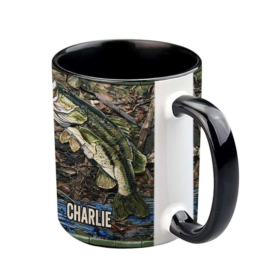 Love Fishing - Personalized Fishing Accent Mug