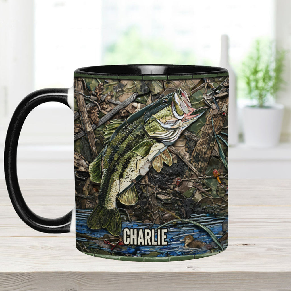 Love Fishing - Personalized Fishing Accent Mug