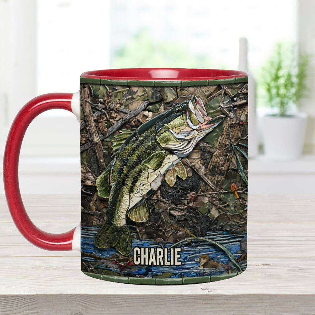 Love Fishing - Personalized Fishing Accent Mug