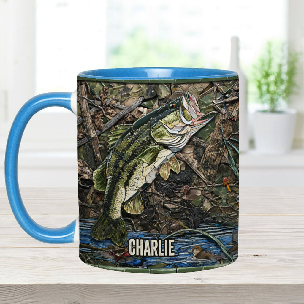Love Fishing - Personalized Fishing Accent Mug