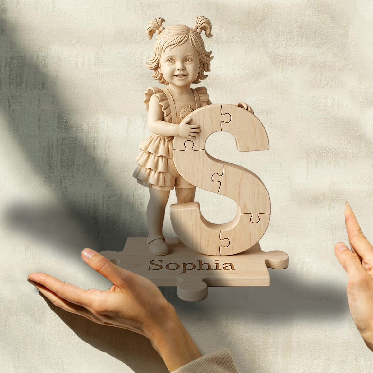 Autism Awareness Coloring - Personalized Autism Awareness Custom Shaped Wood Plaque