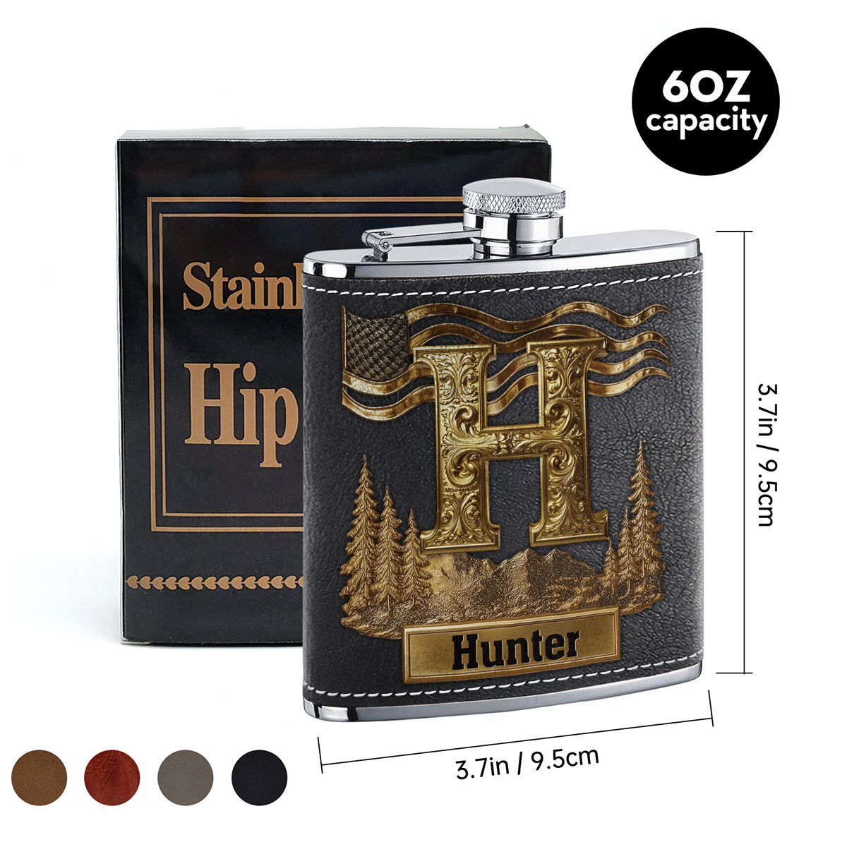 Individuelles Geschenk für ihn – personalisierter Whisky-Flachmann