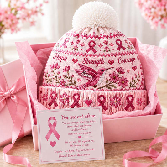 Brustkrebsbewusstsein - Personalisierte Beanie-Mütze