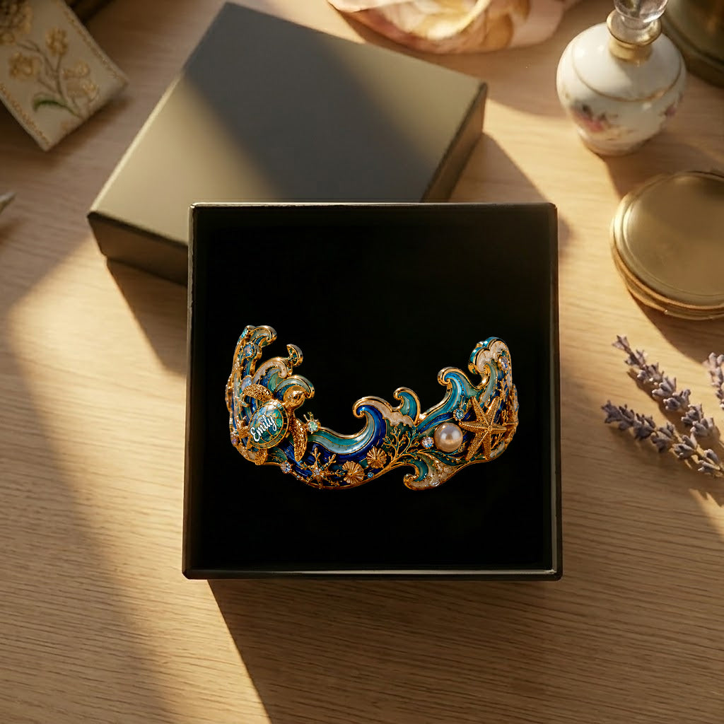 Geschenkidee für Meeresliebhaber - Personalisierbares Armband in Form eines Meeresliebhabers