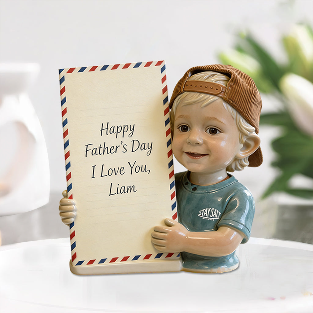 Photo Personnalisée, Cadeau Parfait pour la Fête des Pères - Plaque Acrylique Personnalisée