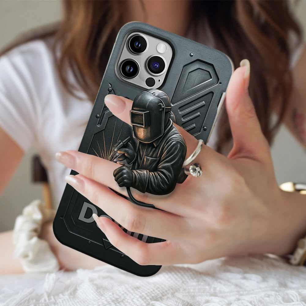Coque de téléphone personnalisée avec motif de soudeur - Hommes soudeurs stylés