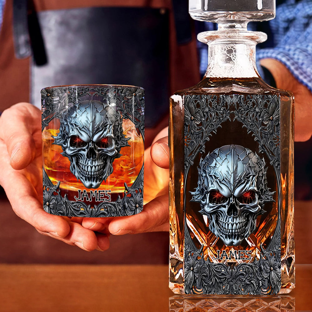 Cool Skull - Personalized Skull Whiskey Glass
