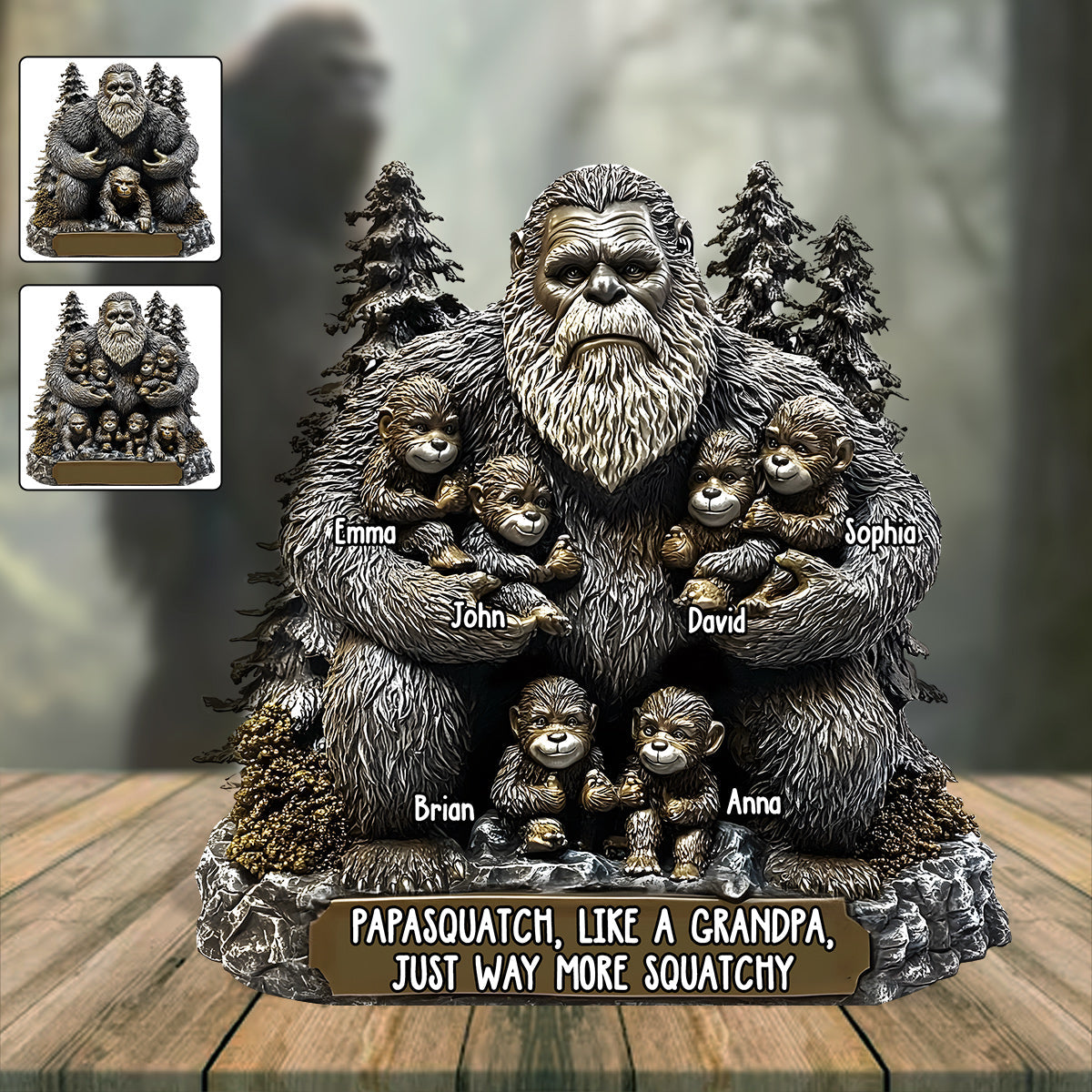 Papasquatch - Personalized Father Custom Shaped Acrylic Plaque