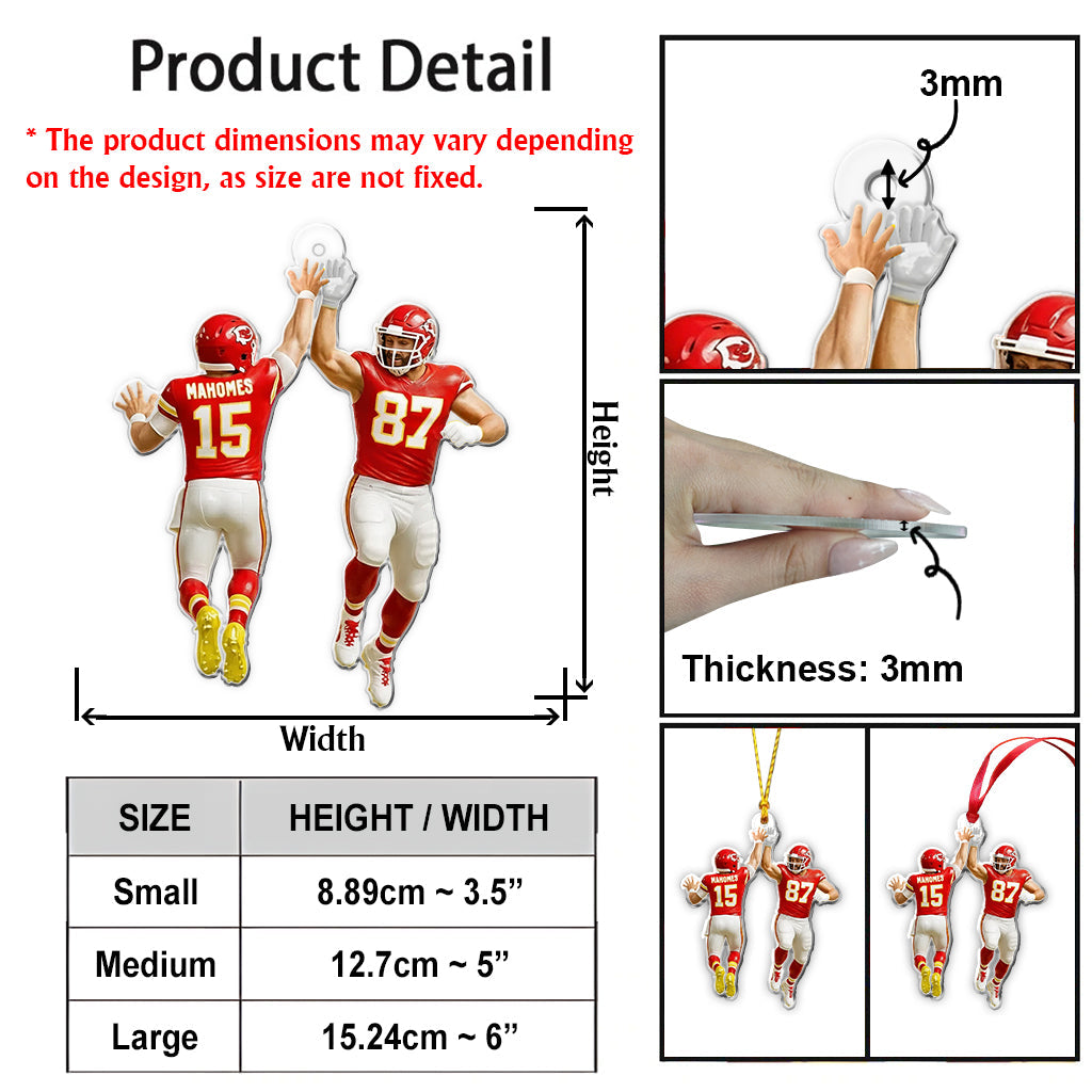 Jour de match - Ornement de football personnalisé