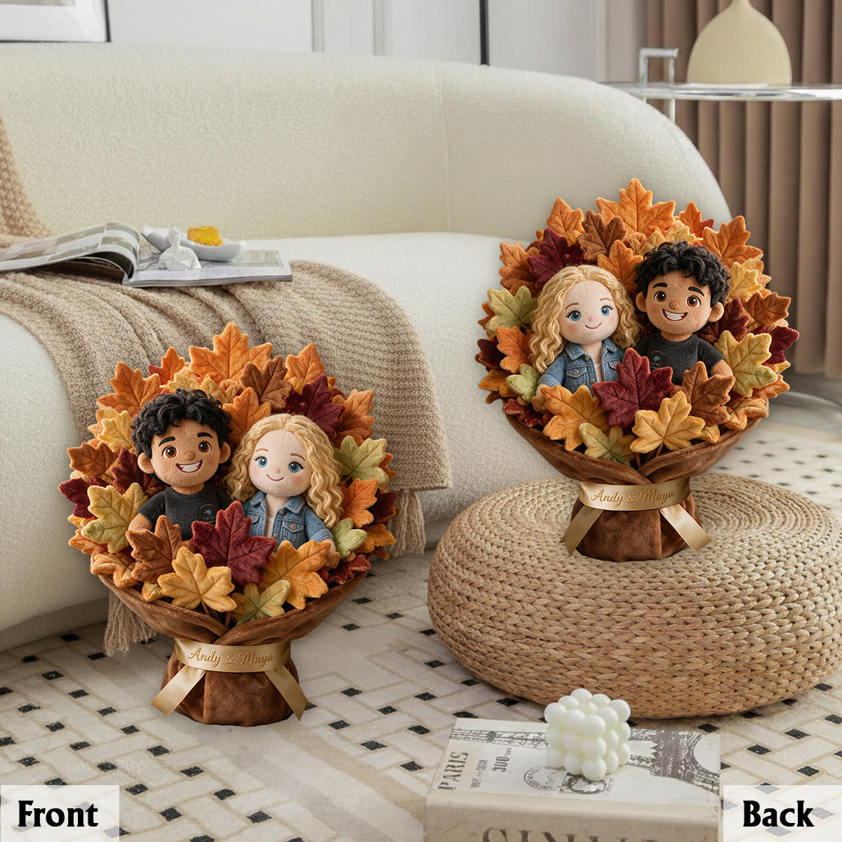 Custom From Any Photo - Personalized Couple Premium Faux Fur Pillow