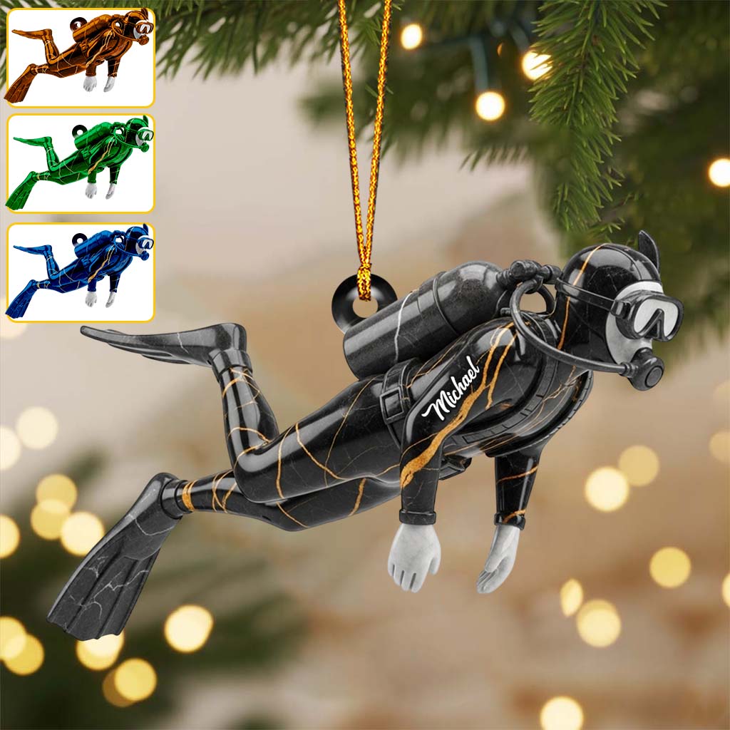 Love Scuba Diving - Personalized Scuba Diving Ornament