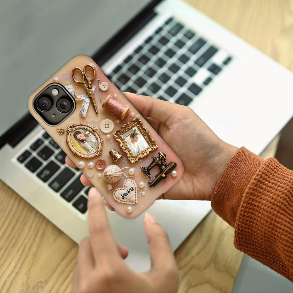 Love Sewing - Personalized Sewing Full Print Phone Case