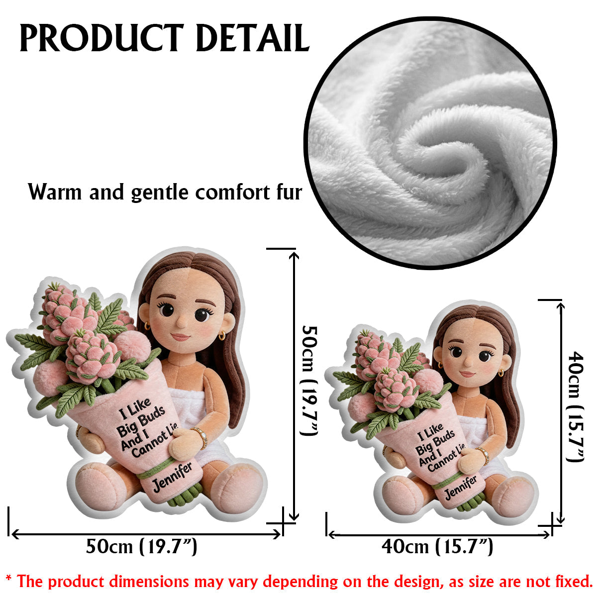 Lustiges Gras-Kissen – personalisiertes Kissen in Form von Gras aus Kunstfell